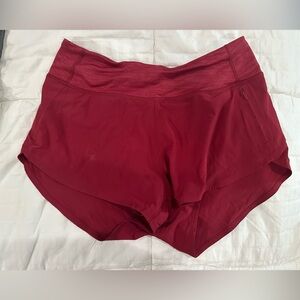 Outdoor Voices Women's Burgundy Athletic Shorts - medium